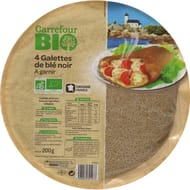 Carrefour Bio 4 galettes de blé noir bio 200g