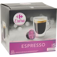 Carrefour extra capsules de café espresso x16 - 96g