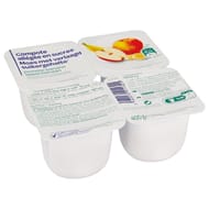 Compote pomme banane allegée en sucres 4X100G
