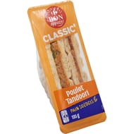 Carrefour bon appétit sandwich poulet tandoori 135g