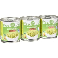 Carrefour classic' flageolets vert extra fins 3x130g