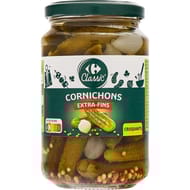 Carrefour classic' cornichons extra-fins croquants 185g