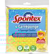 Spontex carréponge anti-bactéries x4