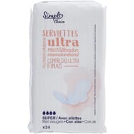 Simpl Serviettes hygiéniques super x24