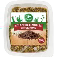 Carrefour classic' salade de lentilles aux oignons 300g