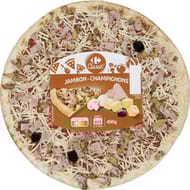 Carrefour classic' pizza jambon champignons 450g
