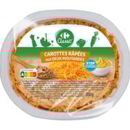 Carrefour classic' carottes rapées aux deux moutardes 300g