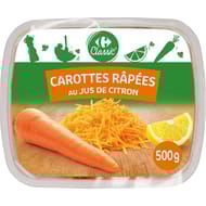 Carrefour classic' carottes rapées au jus de citron 500g
