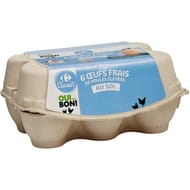 Carrefour classic 6 oeufs frais dup sol