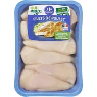 Carrefour classic' 6 filets de poulet blanc