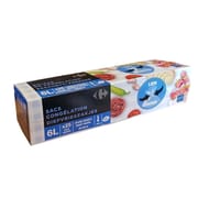 Carrefour 25 sacs congélation grand modèle 6l