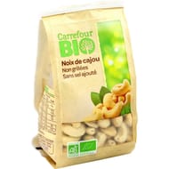 Noix de cajou crue 200g Carrefour bio