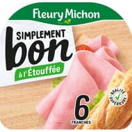 Fleury Michon jambon simplement bon sans couenne 6 tranches 240g