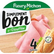 Fleury Michon jambon simplement bon sans couenne 4 tranches 160g