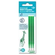Carrefour 3 recharges cartouche roller vert