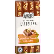 Nestlé l'atelier lait caramel amandes noisettes 170g