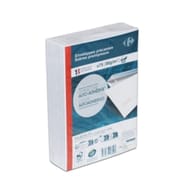 Carrefour bloc 75 enveloppes précasées fermeture auto-adhésive 114x162mm 80 grammes