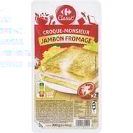 Carrefour classic' croque à poêler jambon fromage 2 x 100g