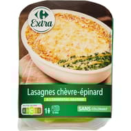 Carrefour Extra lasagnes chèvre épinards à l'emmental 350g