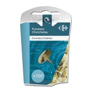 Carrefour boîte de 100 punaises cuivrées 10mm