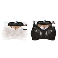 Soutien gorge classique sans armature ligne coton d'arum Sans Complexe 4-NOIR 110C