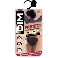 Culotte menstruelle flux moyen lavable coton bio Dim 0HZ NOIR 48/50