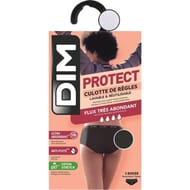 Shorty menstruel flux abondant lavable coton bio Dim 0HZ NOIR 48/50