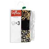Lot de 3 slips unis coton LOT RADJA NOIR/BEIGE 42/44