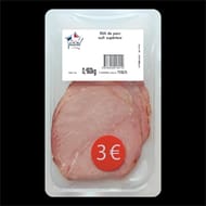 Rôti de porc Cuit sup 4tr 160g prix rond