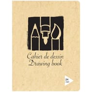 Carrefour cahier dessin piqure 24x32 cm 24 pages couverture vernis