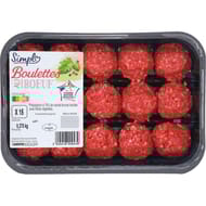Boulette au boeuf 20%mg x15 375g Simpl'