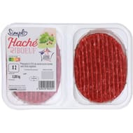 Haché de boeuf 20%mg x2 200g Simpl'
