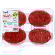 Haché au boeuf 20%mg x4 400g Simpl'