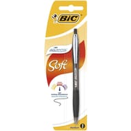Bic stylo bille noir atlantis pointe moyenne rétractable