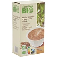 Carrefour bio poudre cacaotée 500g