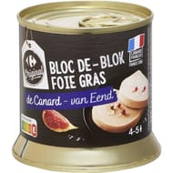 Carrefour original bloc de foie gras de canard 200g