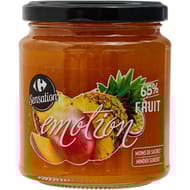 Carrefour sensation confiture mangue - 330g