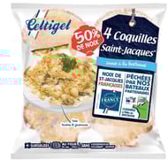 Celtigel 4 coquilles st jacques à la bretonne 360g
