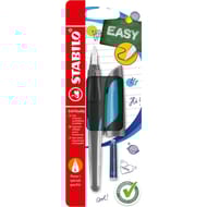 Blister carton 1 stabilo easybuddy plume L spécial gaucher noir/bleu