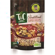 Terres et céréales "le croustillant" super fruits bio 375g