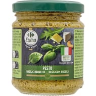 Carrefour extra sauce pesto basilic roquette 190g