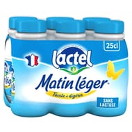 Lactel Matin léger lait 1.2%mg uht bouteille 6x25 cl