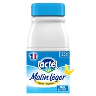 Lactel matin léger lait 1.2% uht bouteille 25cl