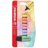 Blister carton 5 surligneurs boss mini pastel