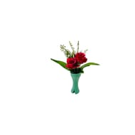 Muguet grand vase 5 brins + 2 roses