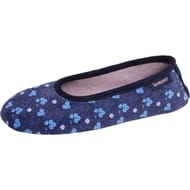 Ballerien velours ultra doux femme Isotoner LIBERTY BLEU 41/42