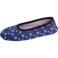 Ballerien velours ultra doux femme Isotoner LIBERTY BLEU 39/40
