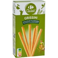 Carrefour classic' gressins huile d'olive & romarin 125g