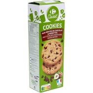 Carrefour classic' cookies pépites chocolat noisettes 200g