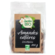 Jardin bio amandes entières décortiquées bio 200g